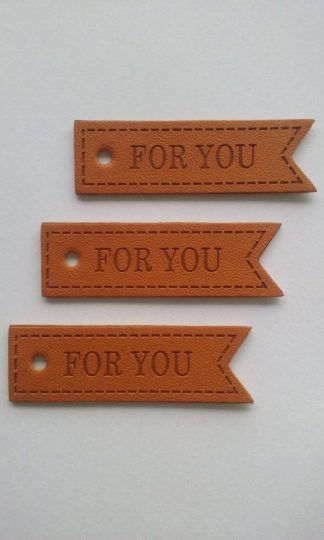Labels 'FOR YOU' (verpakt per 3 stuks)