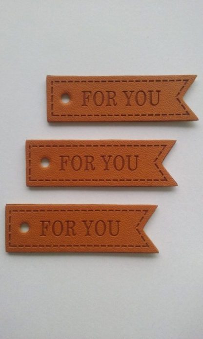 Labels 'FOR YOU' (verpakt per 3 stuks)