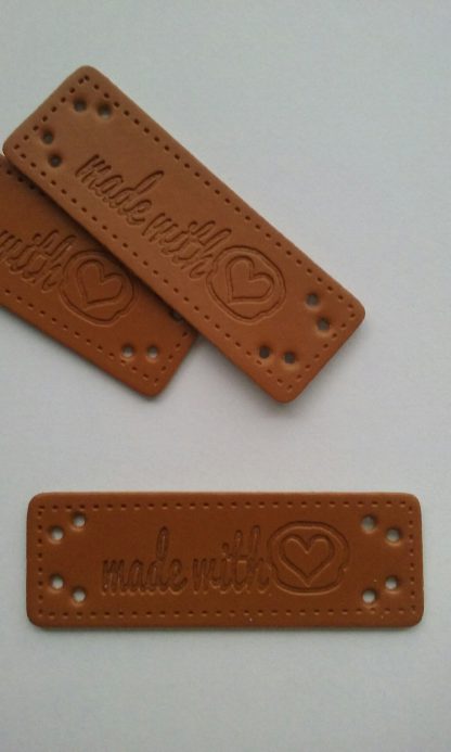 Labels 'Made with love' (verpakt per 2 stuks)